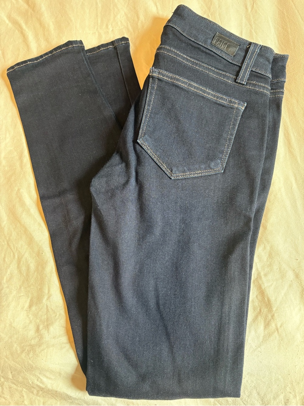 PAIGE Black Skinny Jeans with Silver Zippers